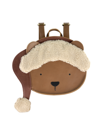 Donsje Amsterdam Snoo Schoolbag Christmas Bear - Cognac
