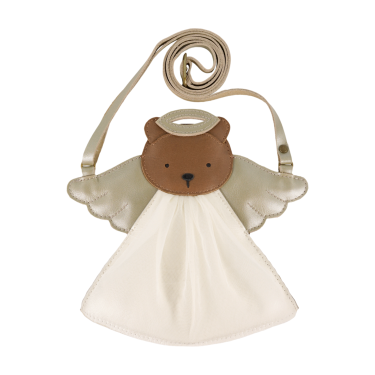 Donsje Amsterdam Wonda Handtasje Angel Bear - Champagne