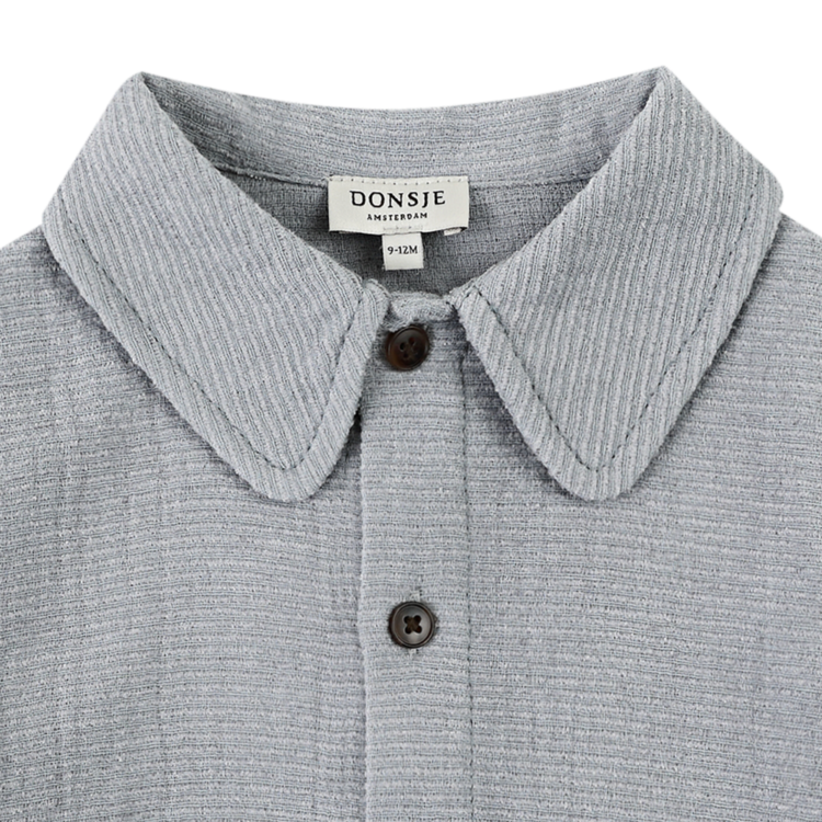 Donsje Amsterdam Lukian Shirt Golden Retriever - Foggy Blue