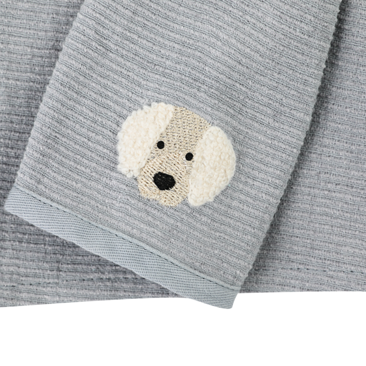 Donsje Amsterdam Lukian Shirt Golden Retriever - Foggy Blue