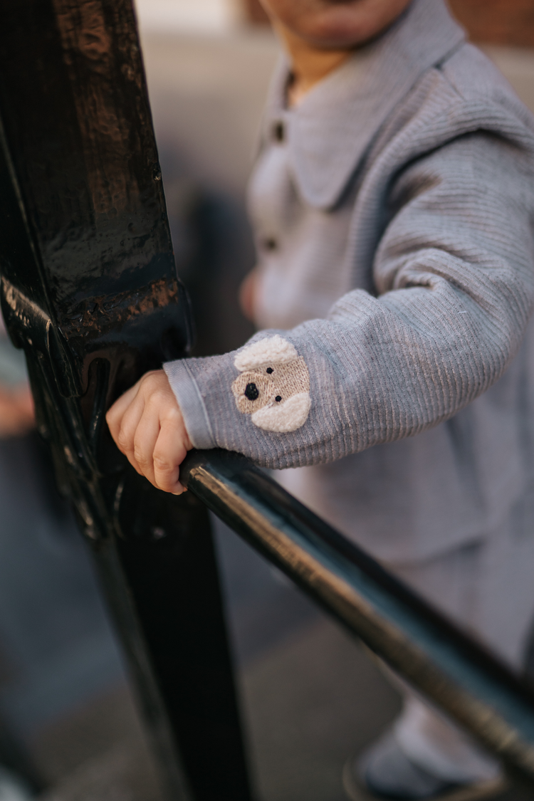 Donsje Amsterdam Lukian Shirt Golden Retriever - Foggy Blue