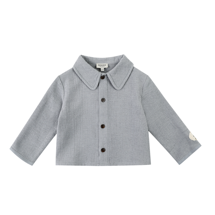 Donsje Amsterdam Lukian Shirt Golden Retriever - Foggy Blue