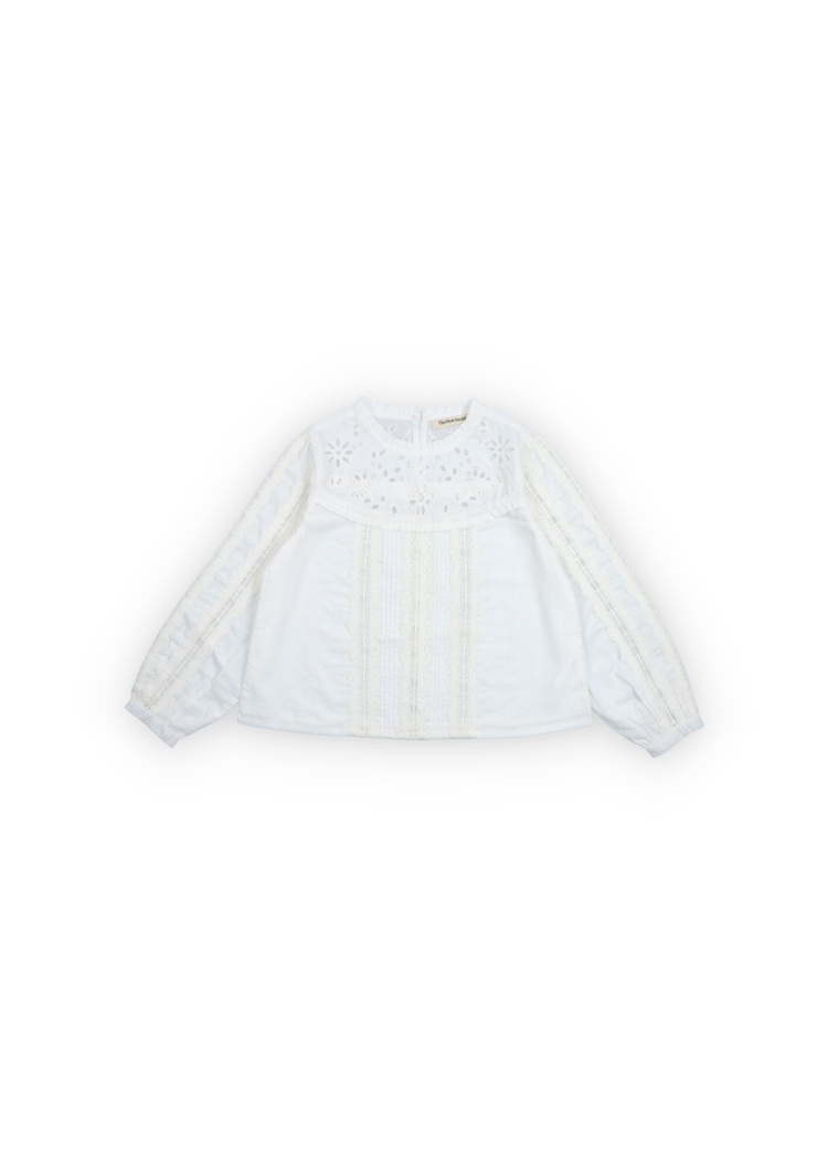The New Society Dahlia Blouse - Moonlight White