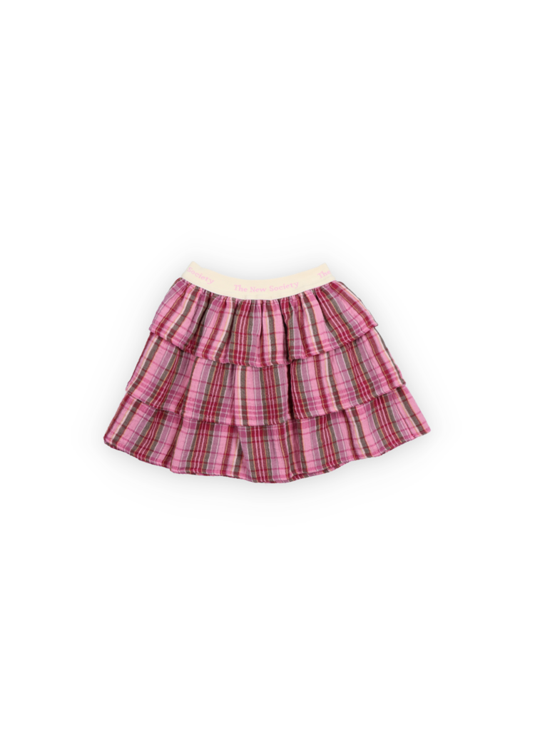 The New Society Adriana Skirt - Dream Lush Check