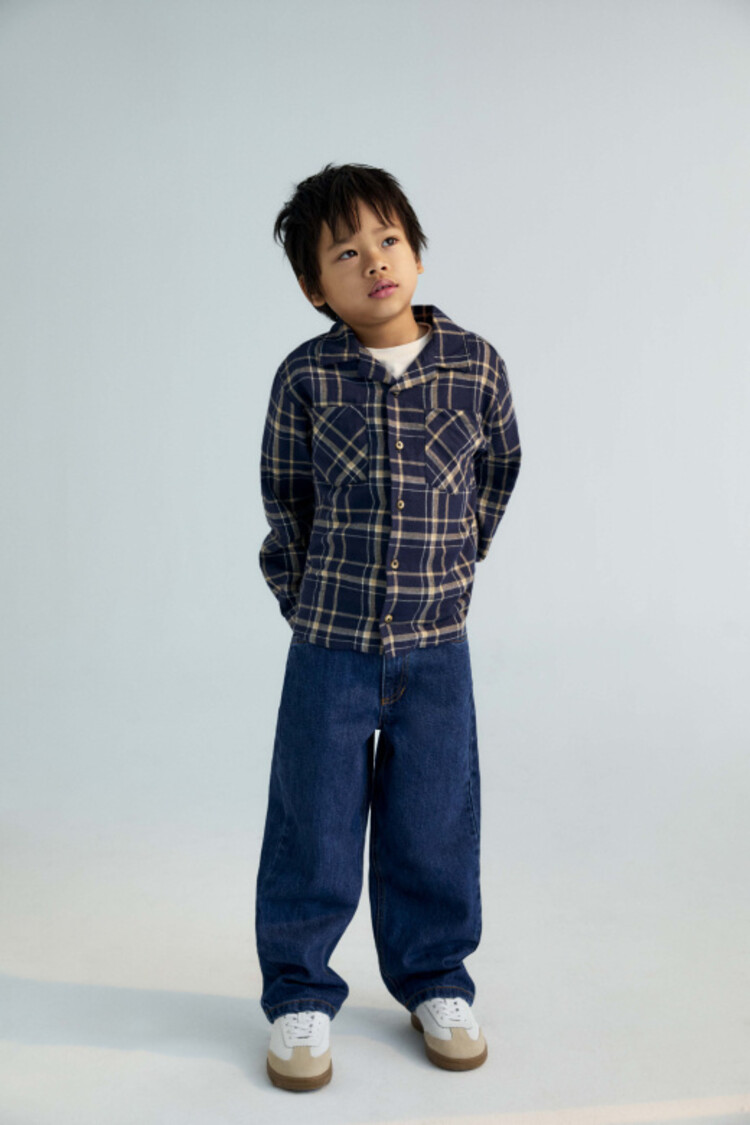 The New Society TNS Denim Regular Pants - Blue Denim