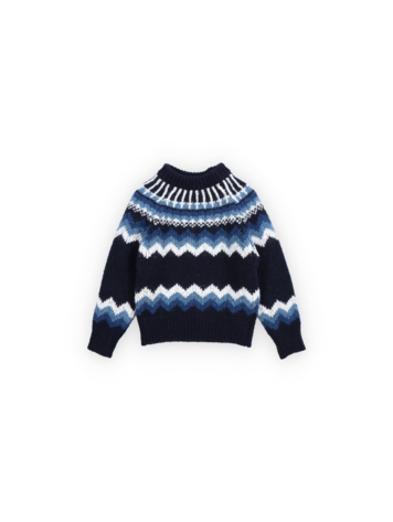 The New Society Lucas Jumper - Infinite Navy