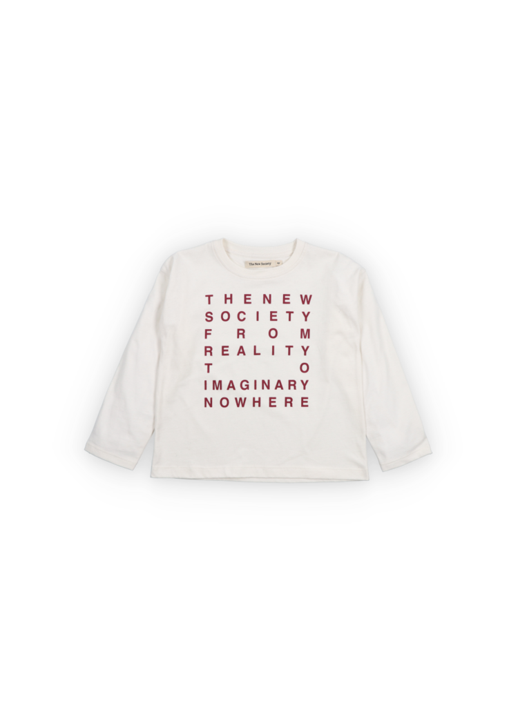 The New Society Oscar T-Shirt - Moonlight White