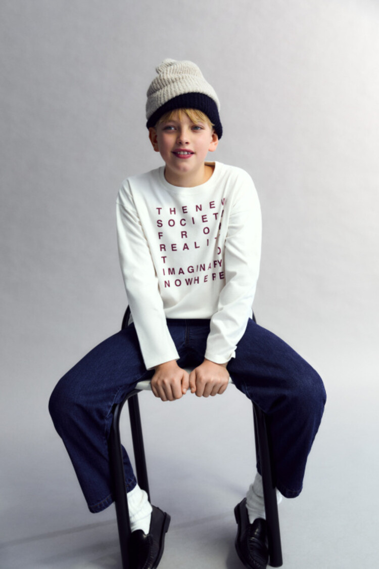 The New Society Oscar T-Shirt - Moonlight White