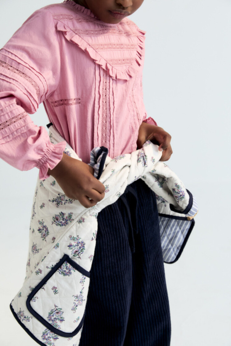 The New Society Blanca Blouse - Dream Blush