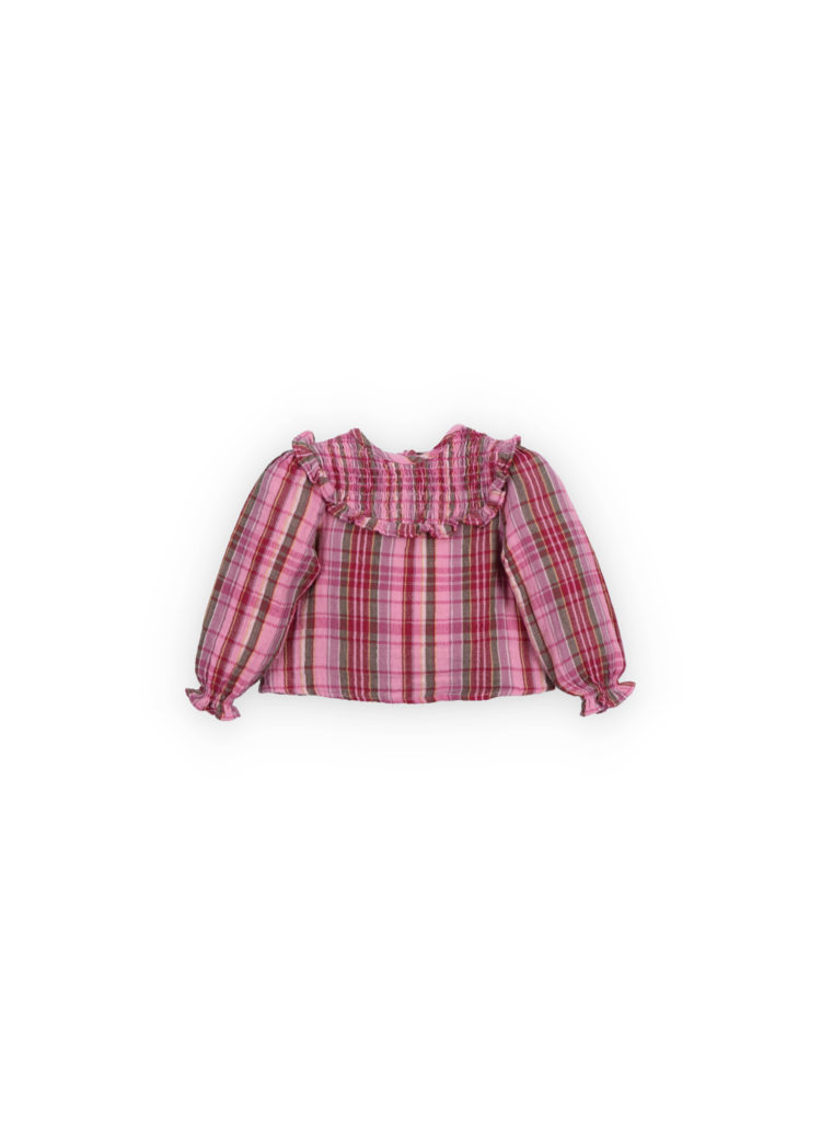The New Society Adriana Baby Blouse - Dream Lush Check