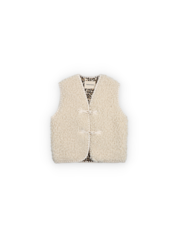 The New Society Ninette Waistcoat - Moonlight White