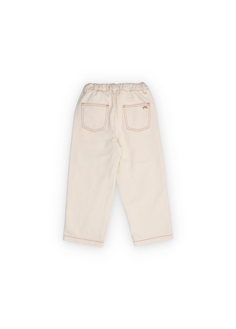 The New Society TNS Denim Baggy Pants - Ecru