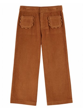 Emile et ida Pantalon Poches Fleurs - Violine