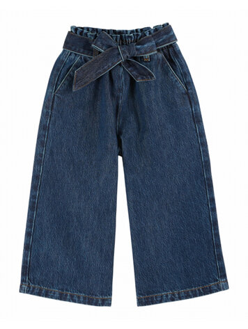 Emile et ida Pantalon Jean Large Ceinture - Denim