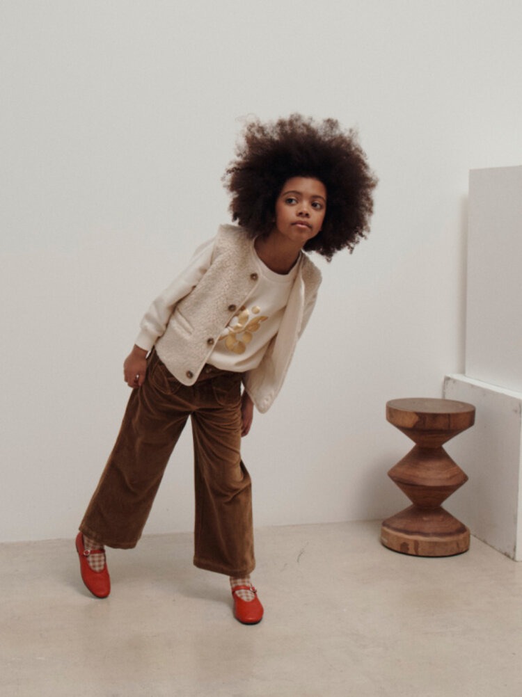 Emile et ida Pantalon Poches Tulipe - Bronze