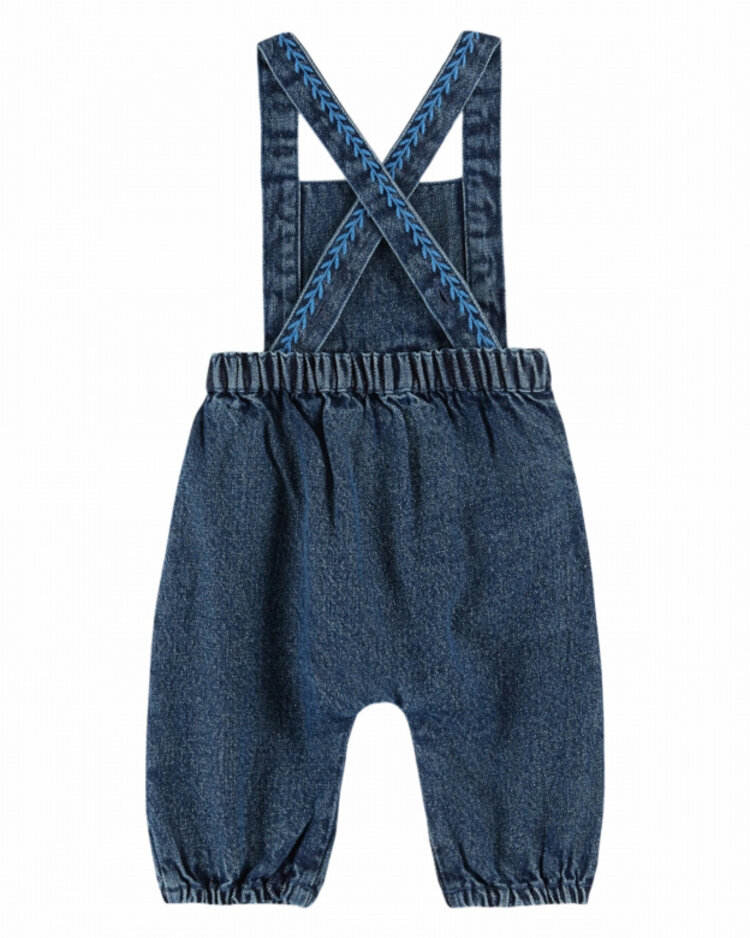 Emile et ida Salopette Brodee BB - Denim
