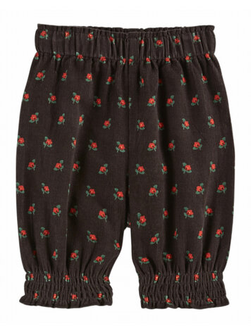 Emile et ida Sarouel BB Velours Imprime - Poppy Noire