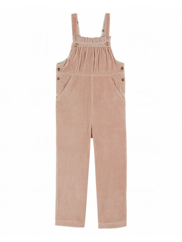 Emile et ida Salopette Velours - Peony