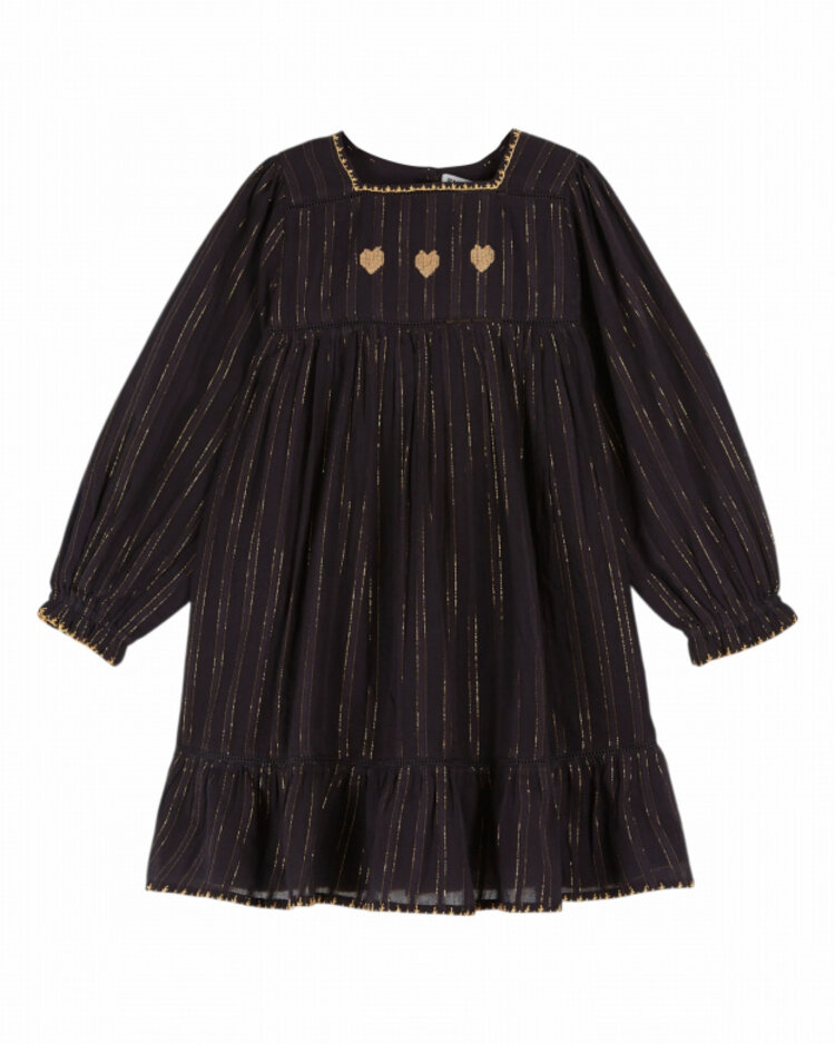 Emile et ida Robe Brodee - Marine Lurex