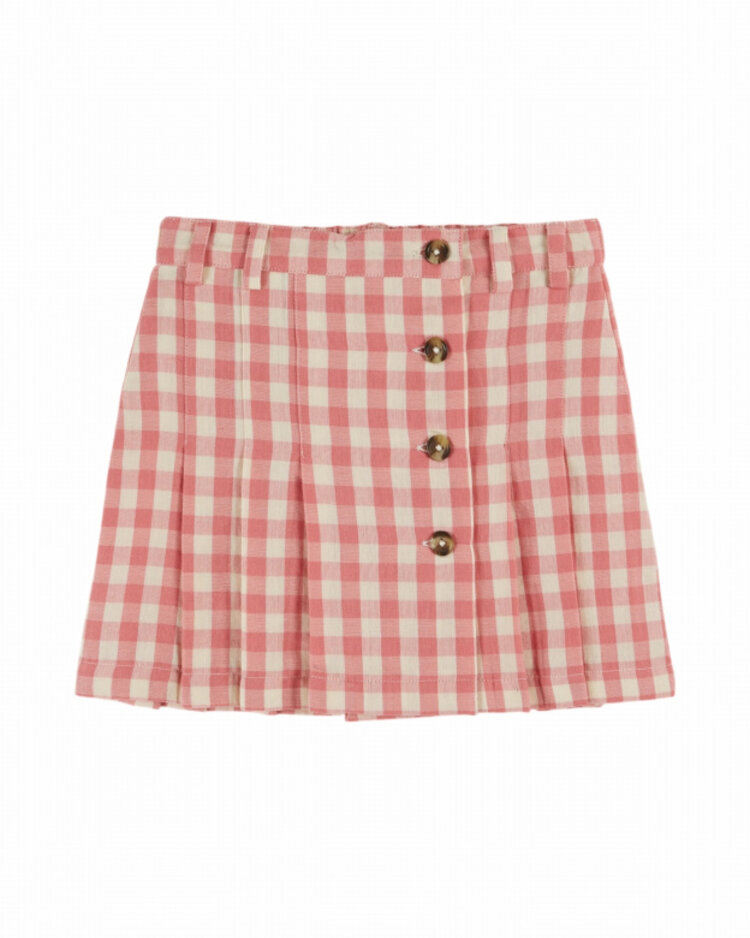 Emile et ida Jupe Vichy Plissee - Gingham