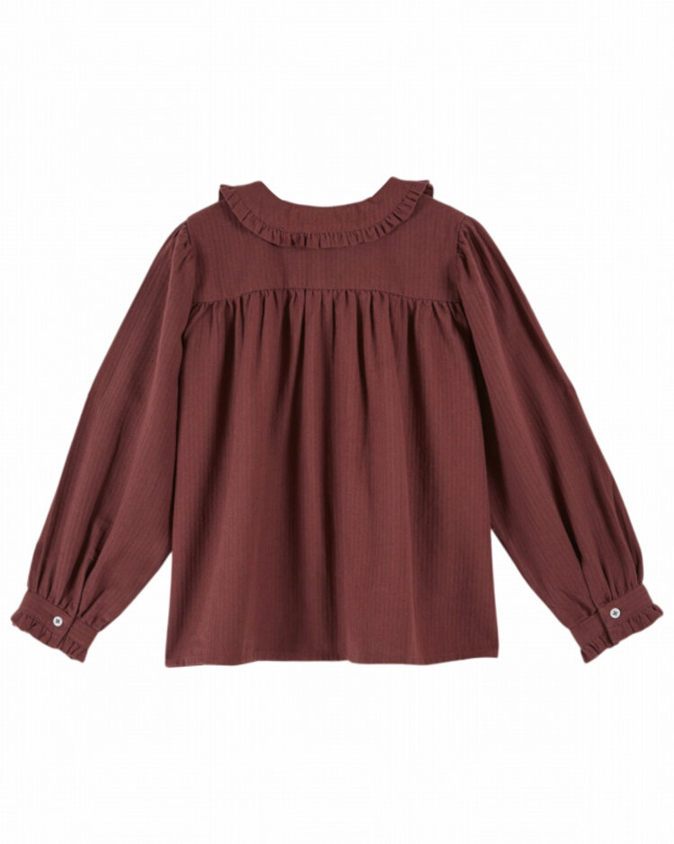 Emile et ida Blouse Smockee - Violine