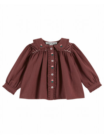 Emile et ida Blouse Smockee - Violine