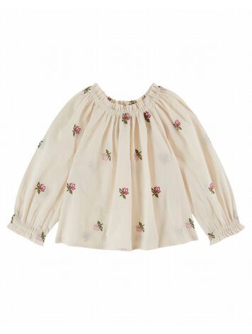 Emile et ida Blouse Brodee - Creme