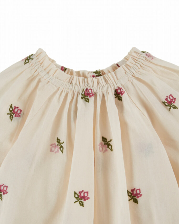 Emile et ida Blouse Brodee - Creme