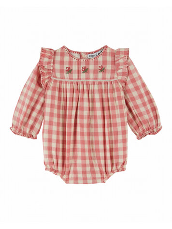 Emile et ida Combibloomer Carreau Rose - Gingham