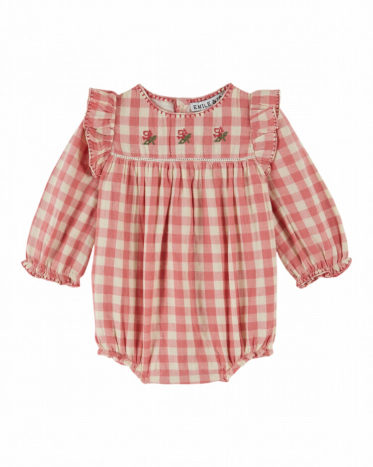Emile et ida Combibloomer Carreau Rose - Gingham