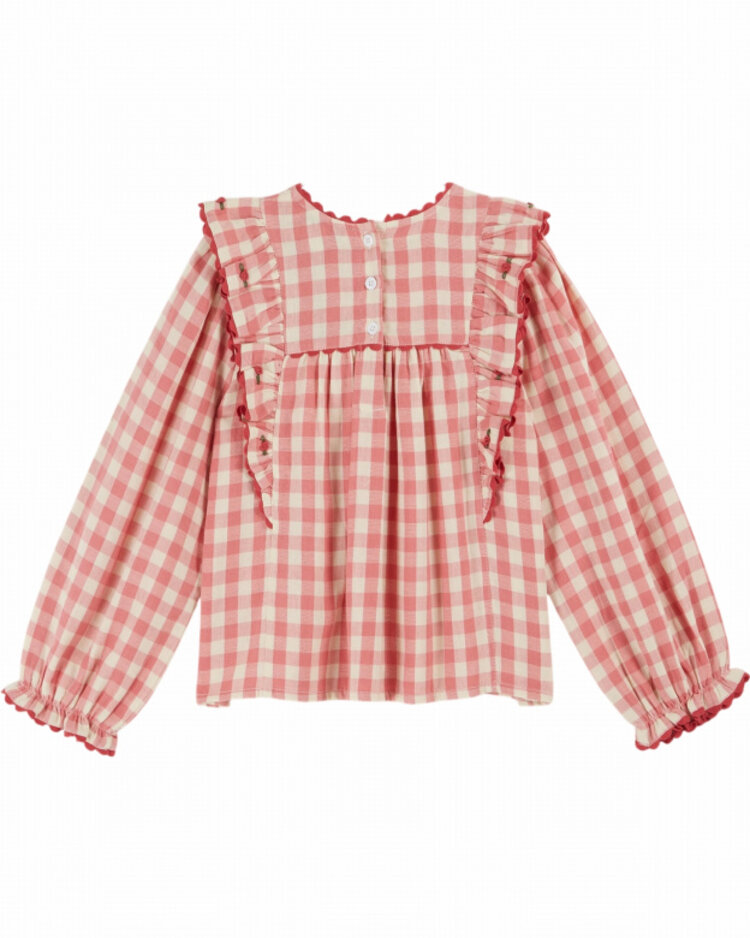 Emile et ida Blouse Vichy Volant - Gingham