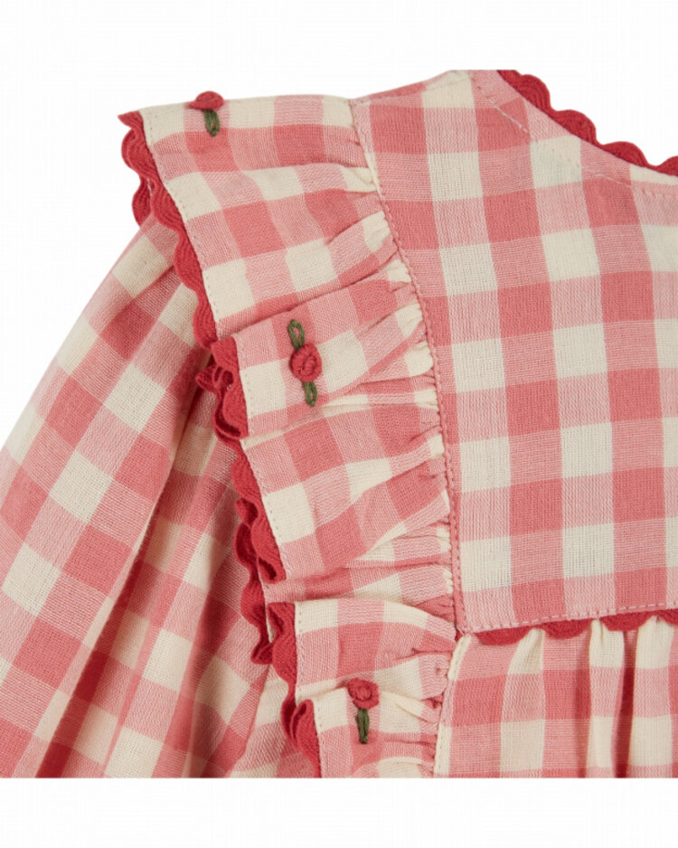 Emile et ida Blouse Vichy Volant - Gingham