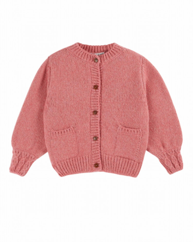 Emile et ida Cardigan Doudou - Rose