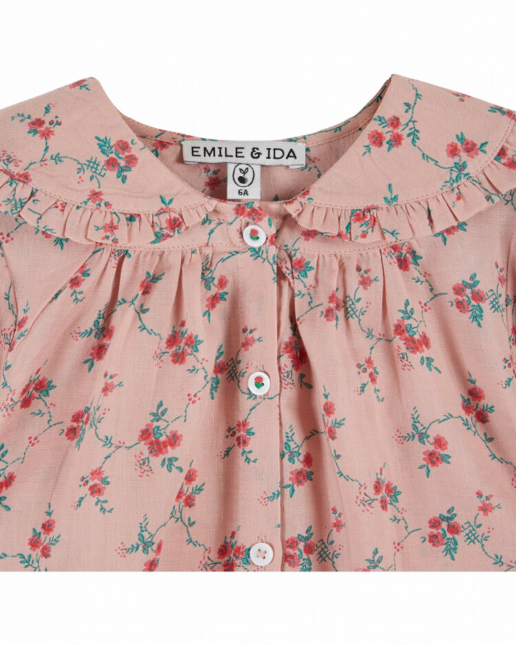 Emile et ida Blouse Aster Col Noeud - Aster