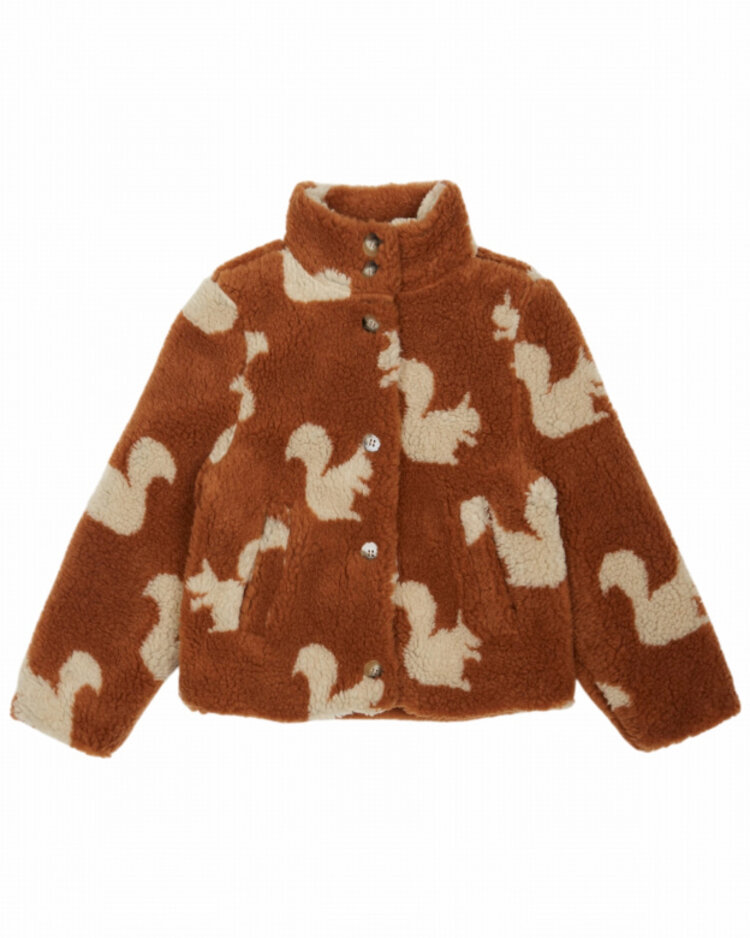 Emile et ida Manteau Fausse Fourrure - Ecureuil