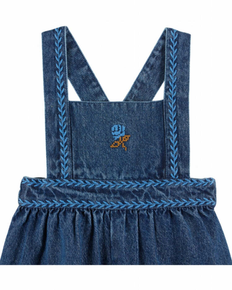 Emile et ida Salopette Brodee - Denim