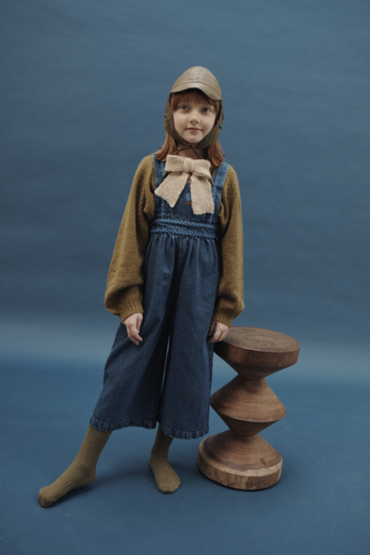 Emile et ida Salopette Brodee - Denim