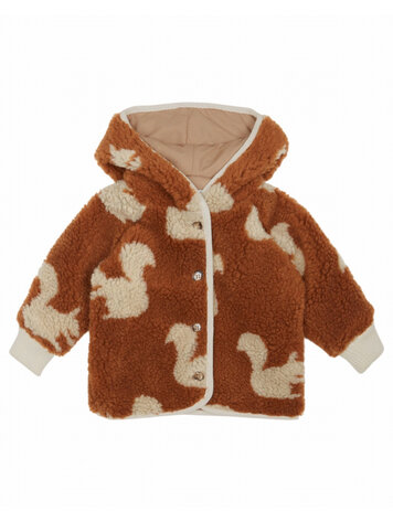 Emile et ida Manteau BB Fausse Fourrure - Ecureuil