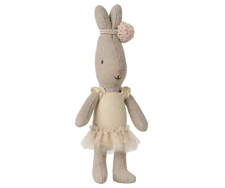 Maileg Rabbit Micro - Ballet Suit and Skirt Cream