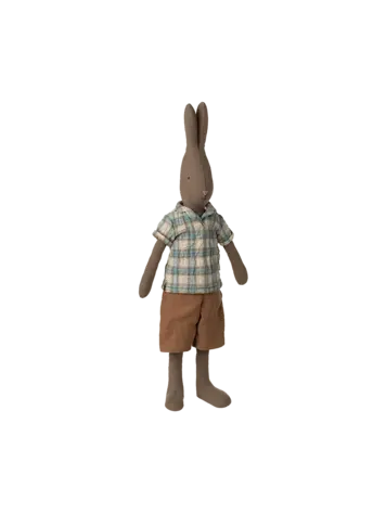 Maileg Rabbit Size 3, Brown - Shirt And Shorts