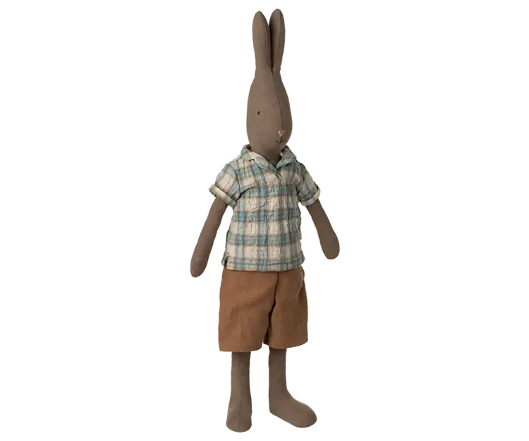 Maileg Rabbit Size 3, Brown - Shirt And Shorts