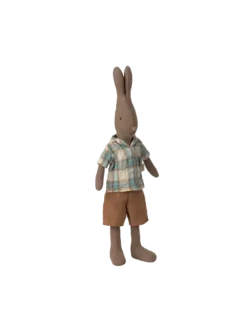 Maileg Rabbit Size 2, Brown - Shirt And Shorts