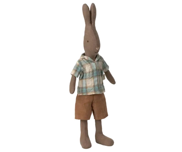 Maileg Rabbit Size 2, Brown - Shirt And Shorts