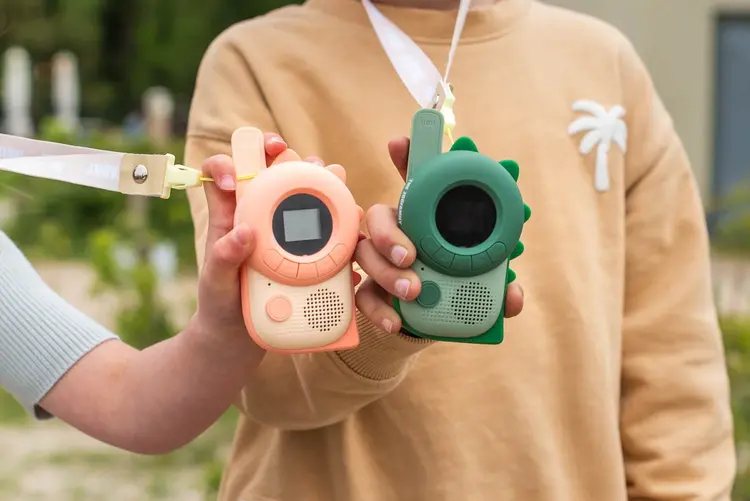 The Zoo Family Zoo Walkie Talkie - Dino Pink/Dino Green