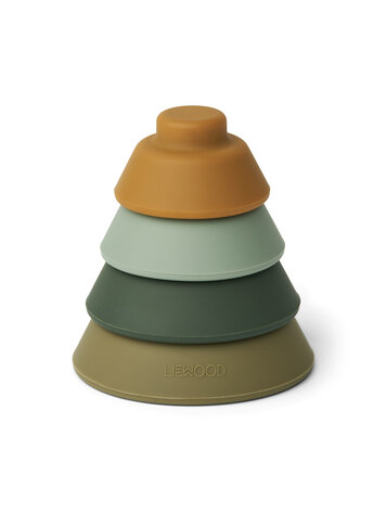 Liewood Walter Stacking Tower Tree - Green Multi Mix