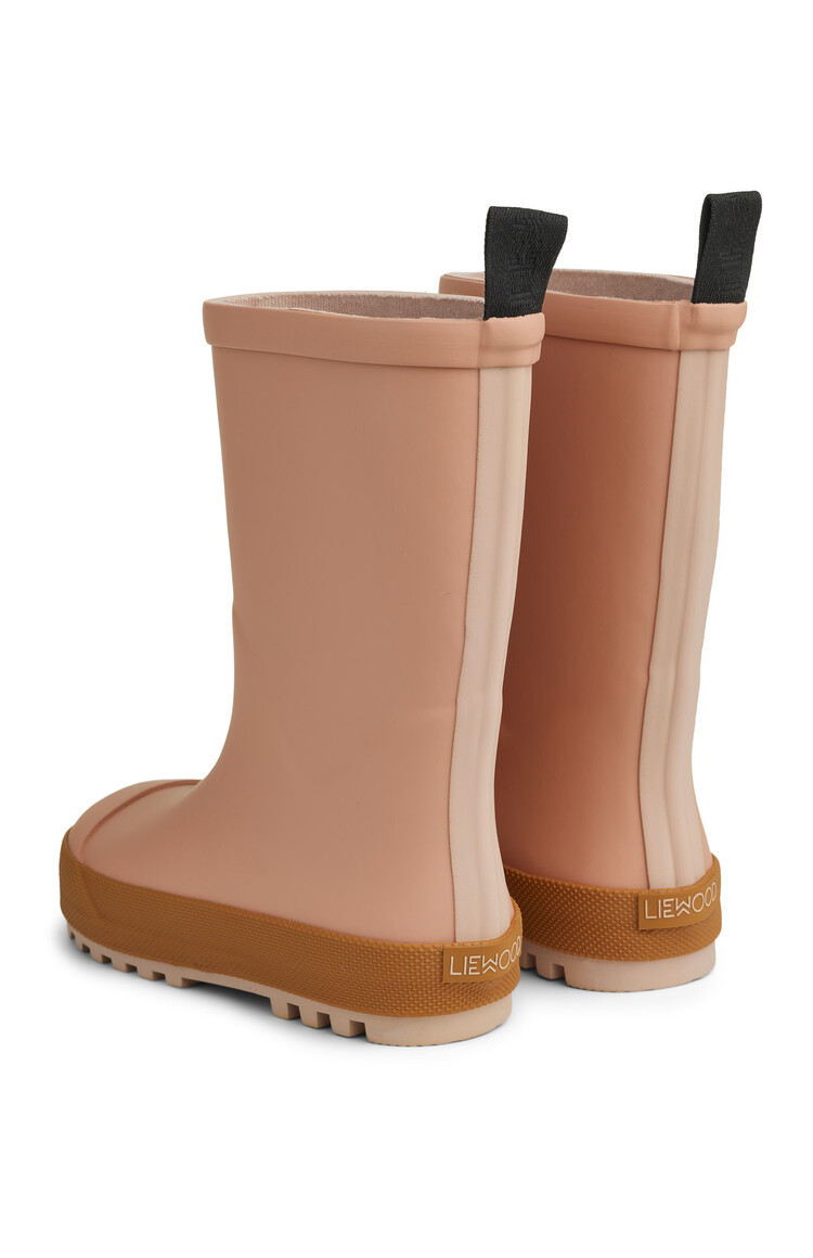Liewood River Regenlaarsjes - Dark Rose/Mustard Mix