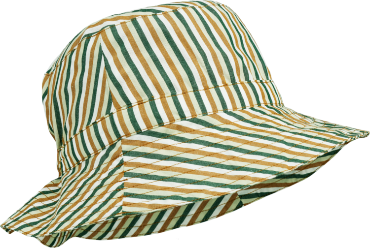 Liewood Sander Zonnehoed - Stripe Dusty Mint Multi Mix