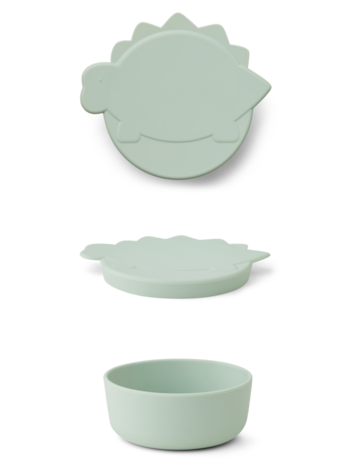 Liewood Charlot Snackdoosje - Dino Dusty Mint