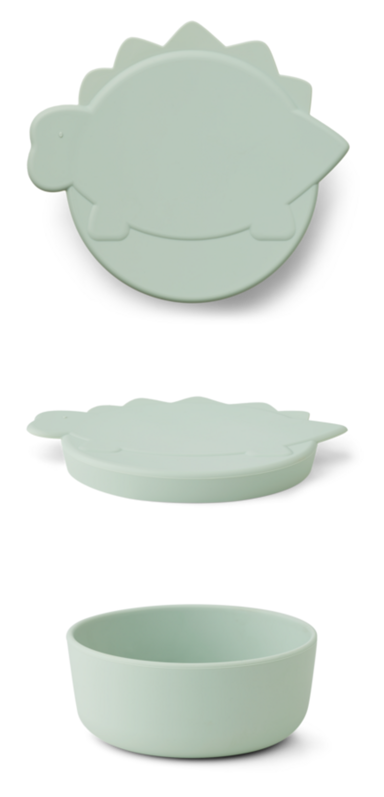 Liewood Charlot Snackdoosje - Dino Dusty Mint