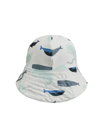Liewood Josefine Sun Hat - Whales / Cloud Blue